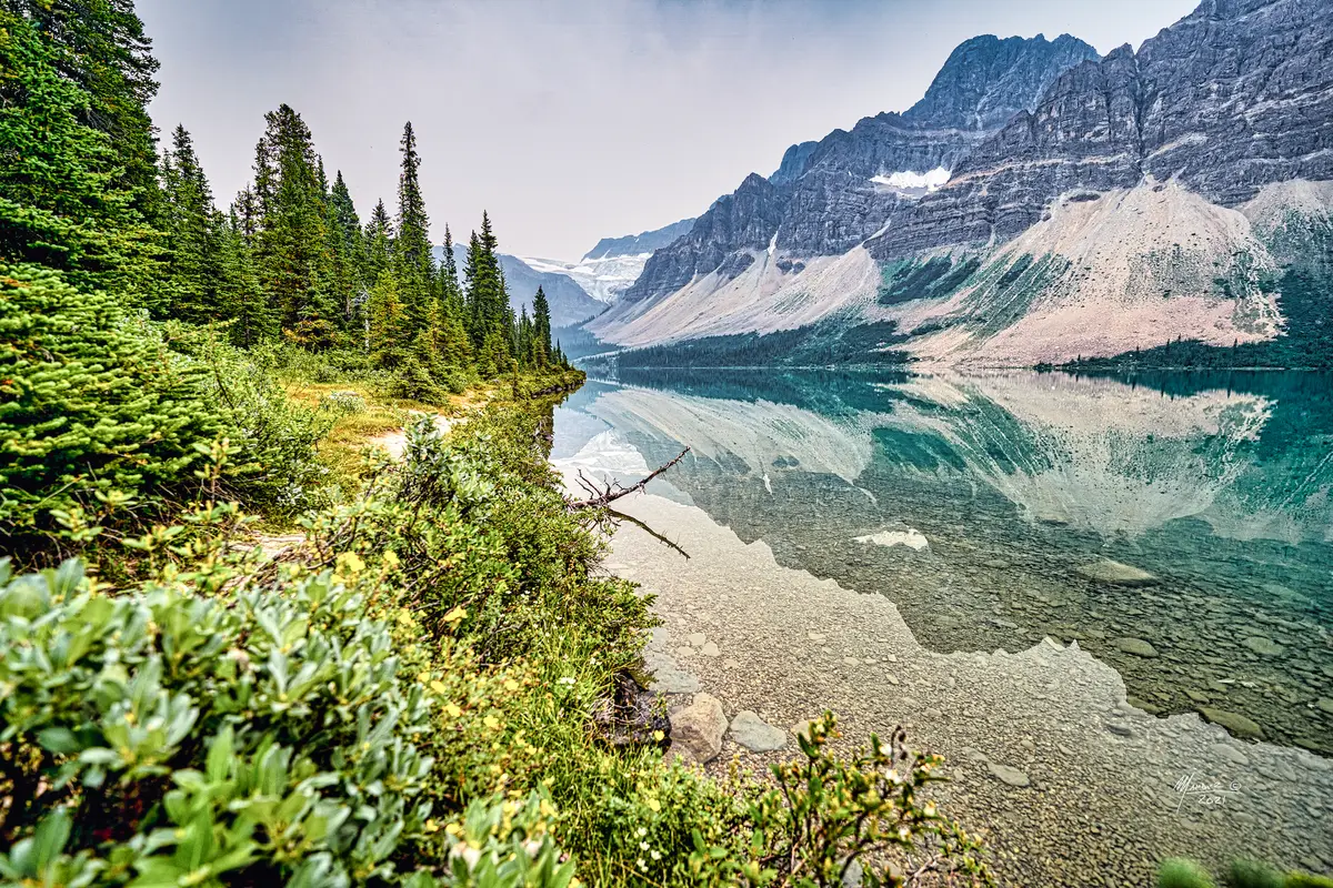 Around the Bend, Rocky Mountains, Alberta, photograph by Micheal Lander